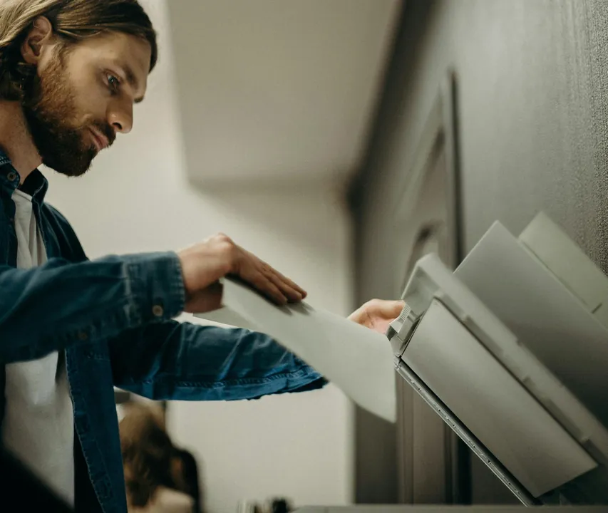 multifunction printers in an office